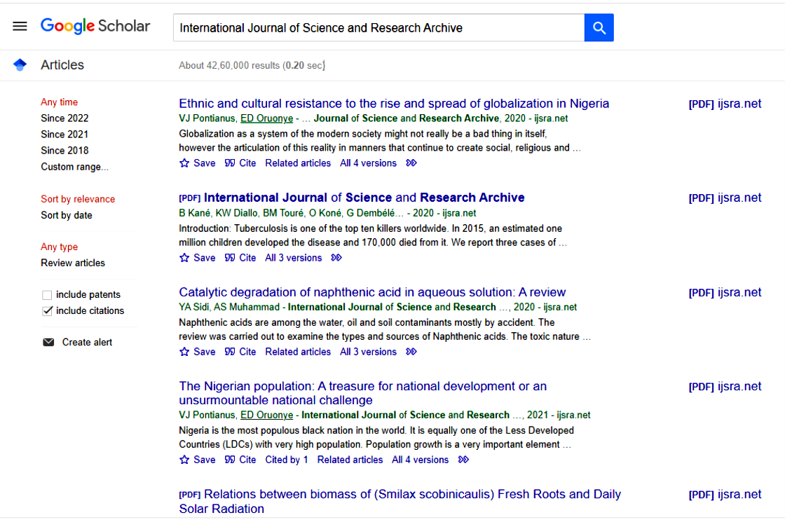 Referred Google Scholar Indexed Journal